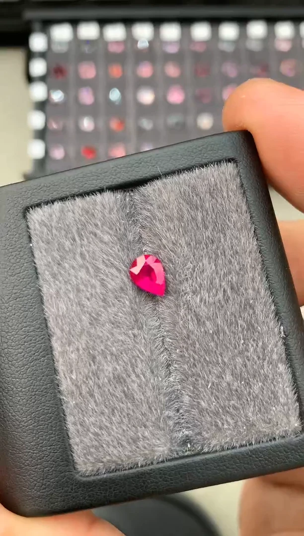 【闪购商品】定制红宝石裸石未镶嵌1.25ct 缅甸老烧红宝石