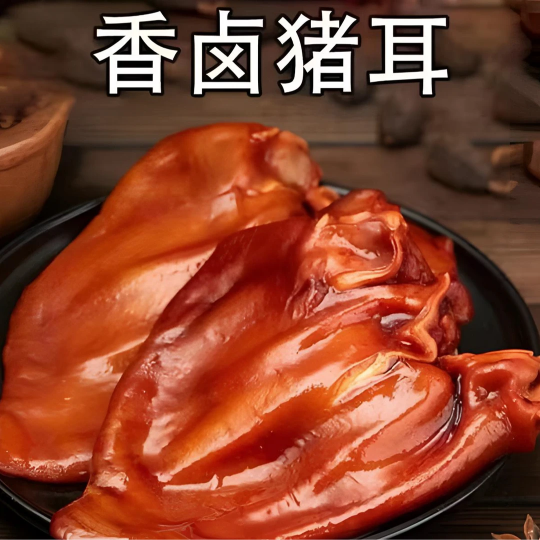 【每只半斤250克到手六只】正宗山东卤味五香猪耳朵熟食下酒菜