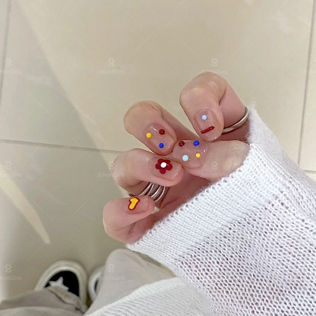 JohonGirls'/琴岛小嫚【迷人UU】可爱甜妹风格手工穿戴甲高级感美甲