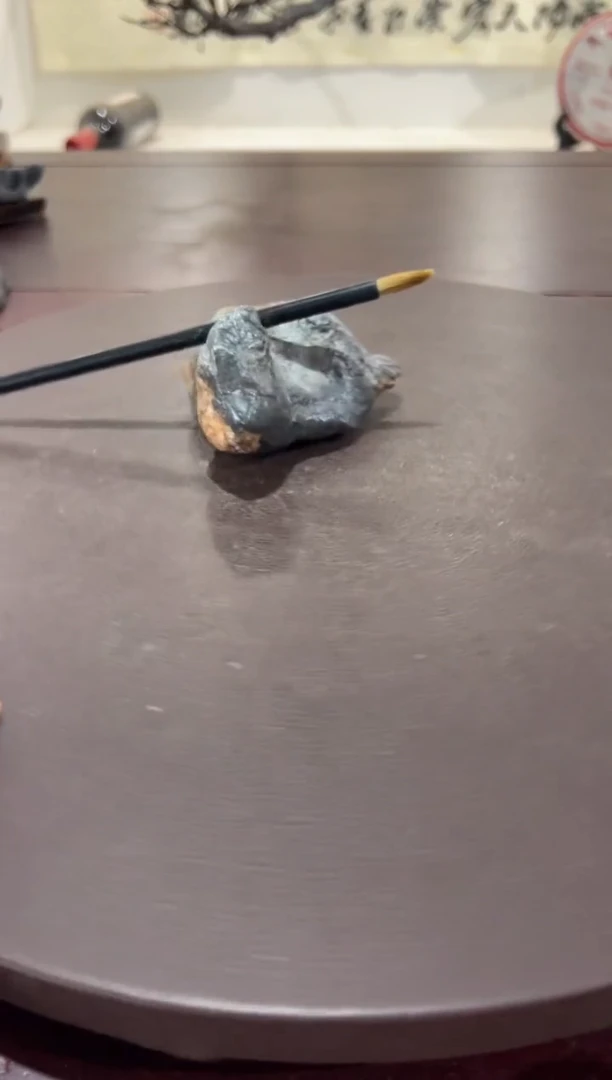 意境典雅砚台烟缸香炉摆件