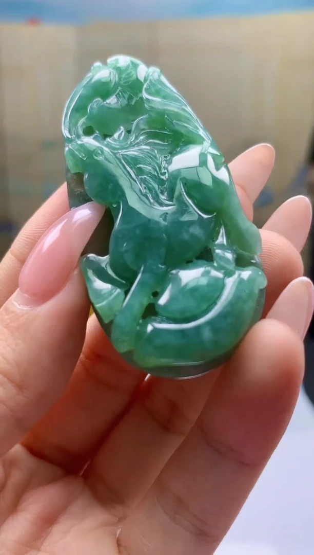 定制翡翠未镶嵌3099ty-毛货马牌14