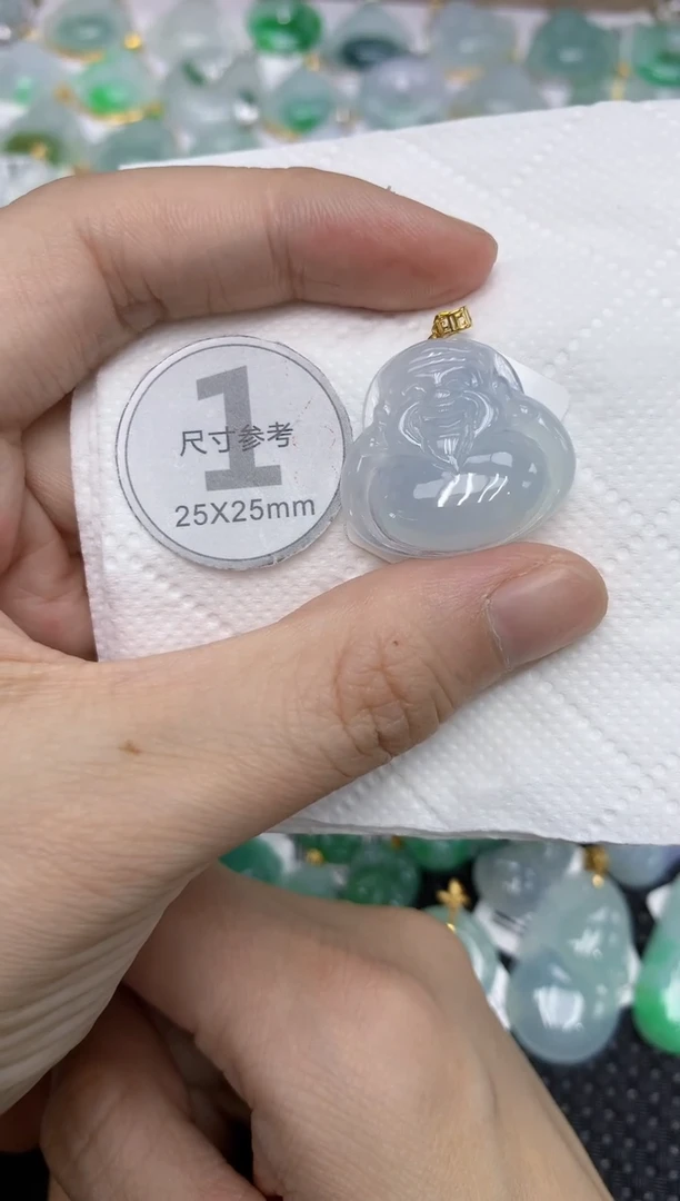 颈饰18K金镶嵌翡翠1111111