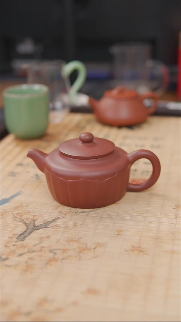 茶壶紫砂紫泥  半手工  禅意壶