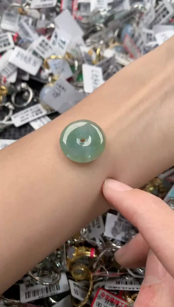 银S925镶嵌戒指翡翠8---1