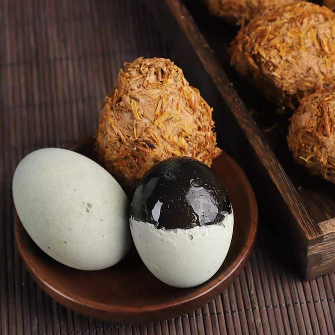 [山水田园]萍乡土特产黄泥艾草皮蛋