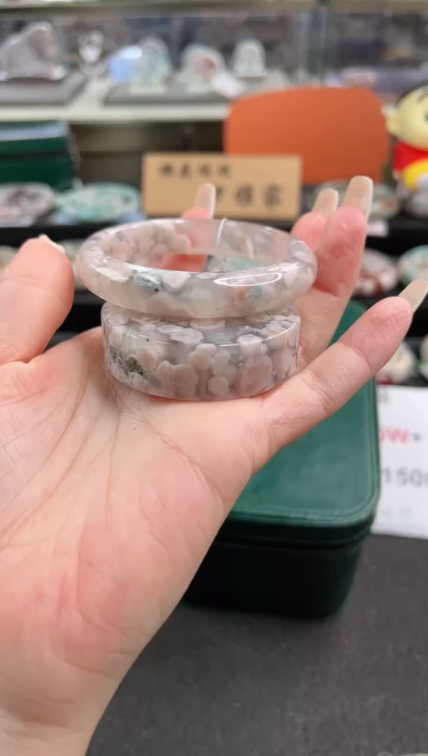 未镶嵌手镯石英质玉54圈口（赠品镯心）S921107