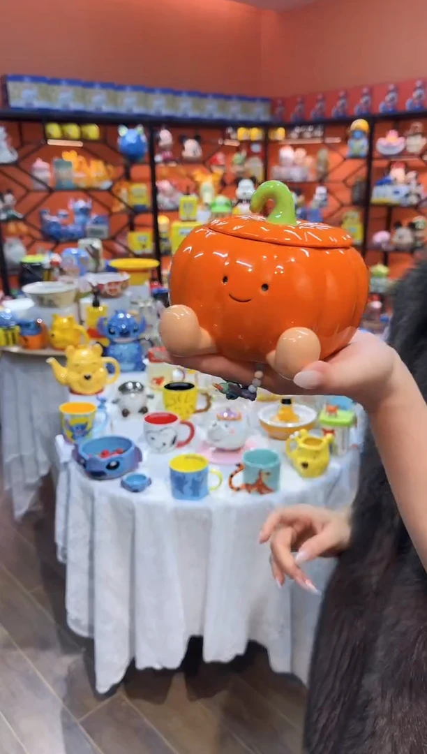 瓷片@@南瓜陶瓷笑脸炖盅