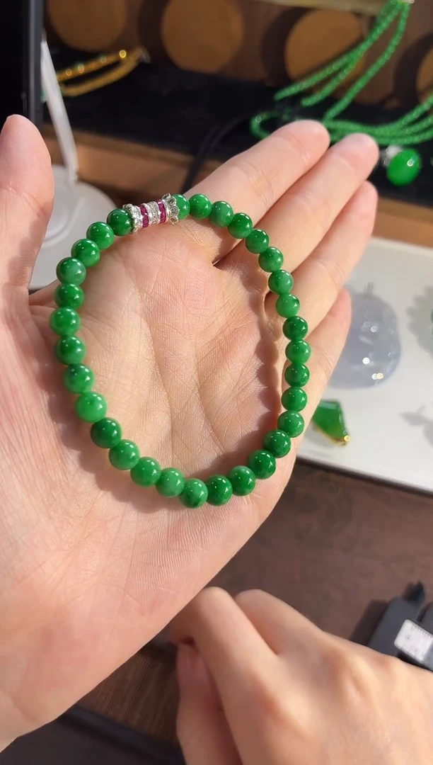 未镶嵌手链翡翠手串