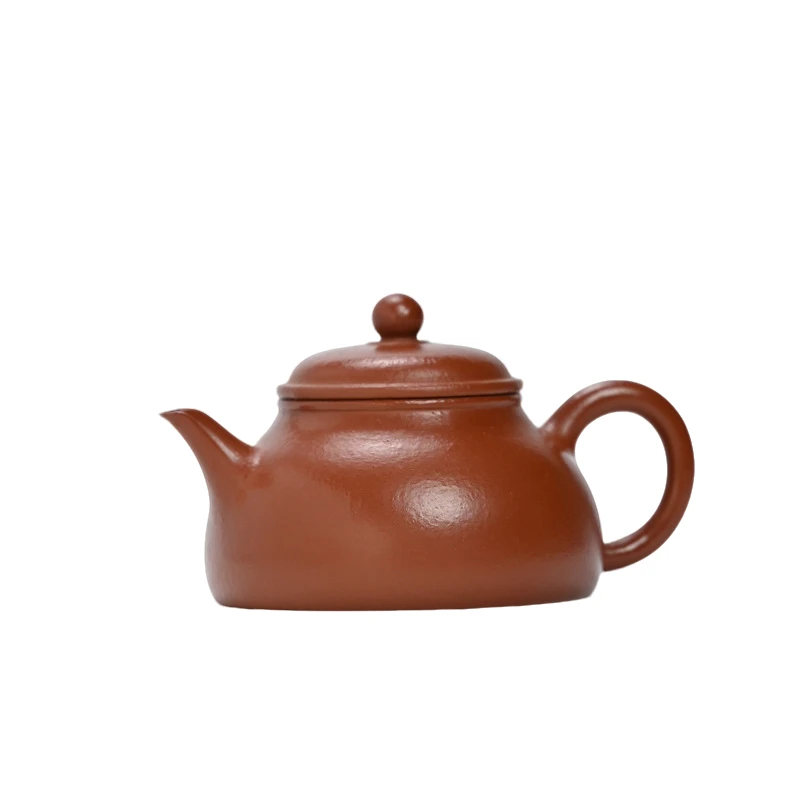 原矿朱泥纯手工怀隐150ML光素小品宜兴紫砂壶中式功夫泡茶壶茶具