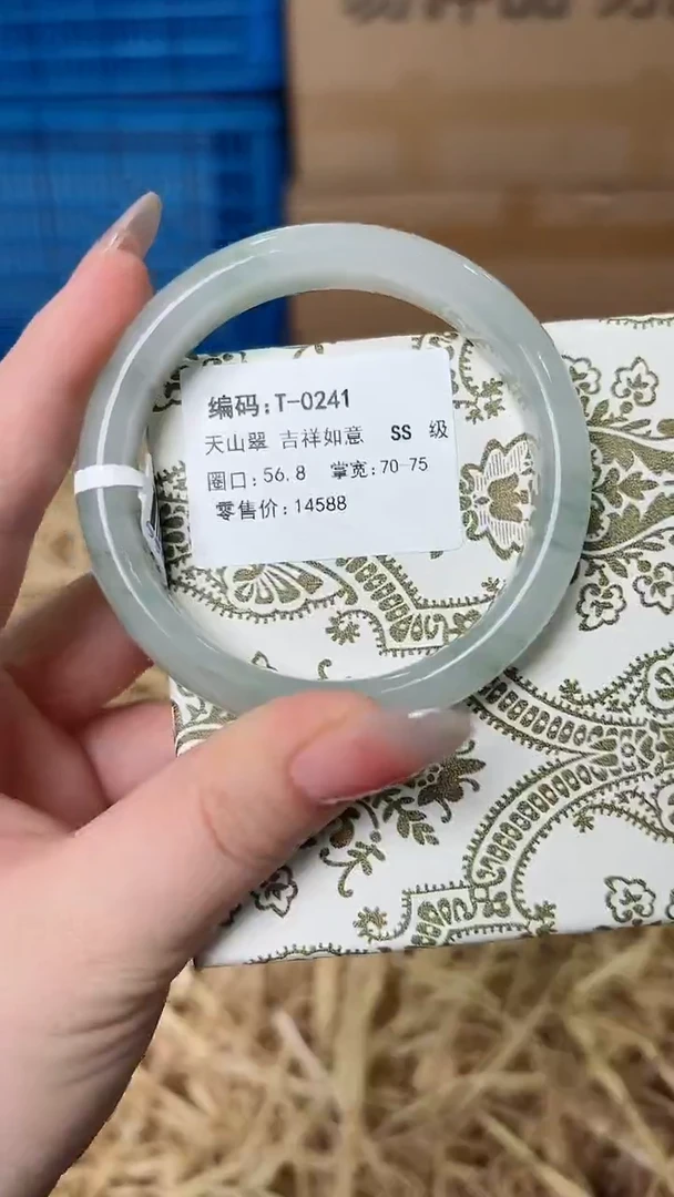 未镶嵌手镯石英质玉T-0241