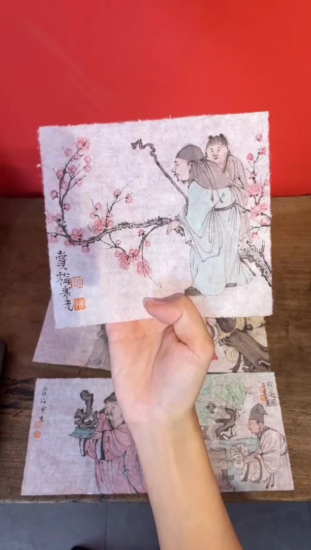 国画青**隐WX 朱老师 梅花小画