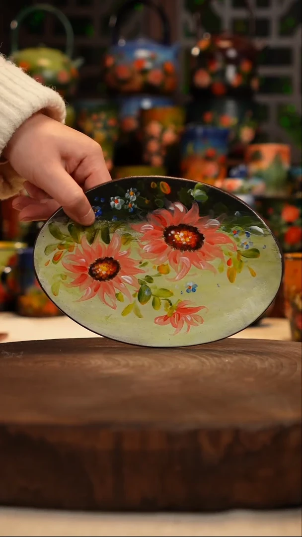 油画   釉下彩   盘
