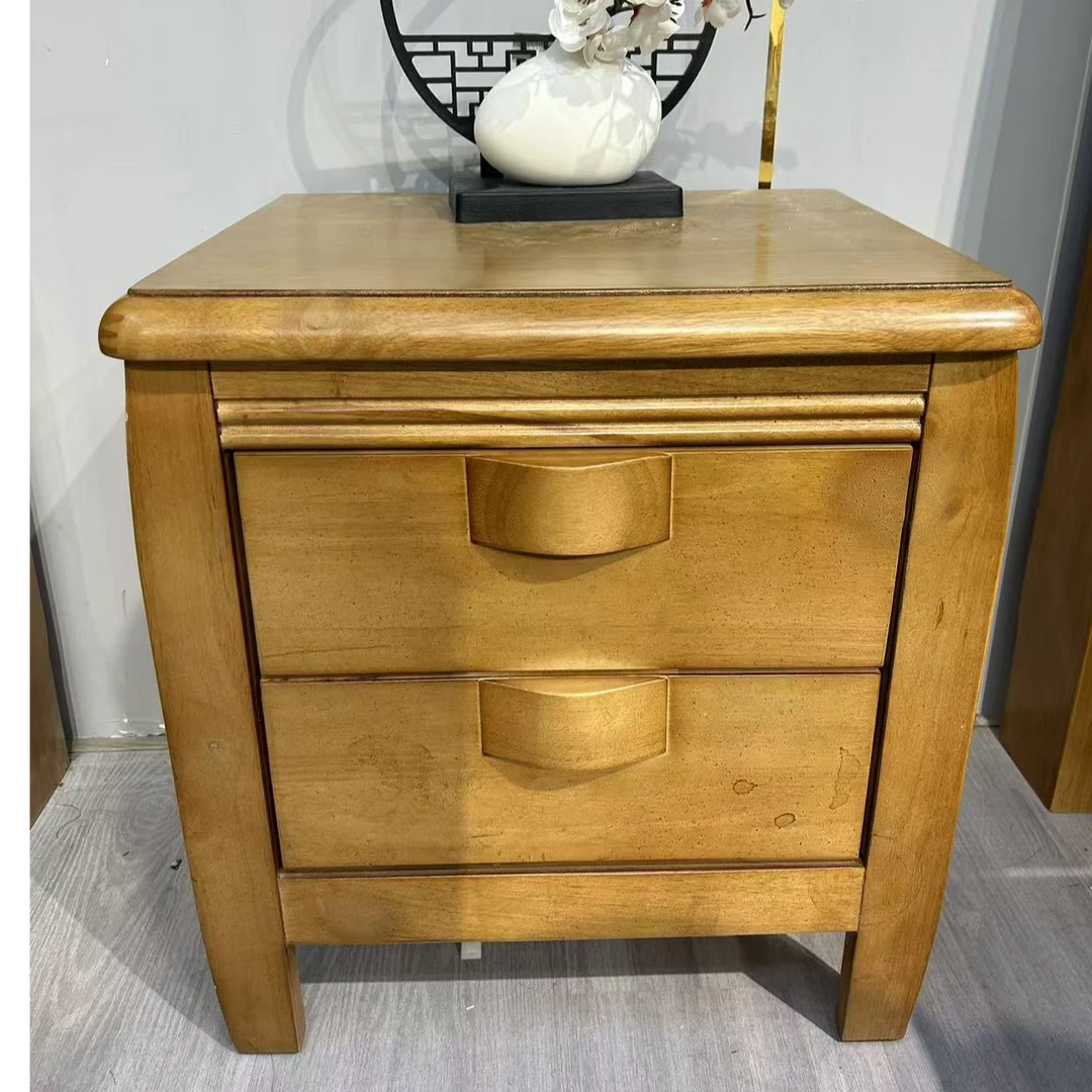 全实木床头柜【不单卖】新款轻奢免安装家用