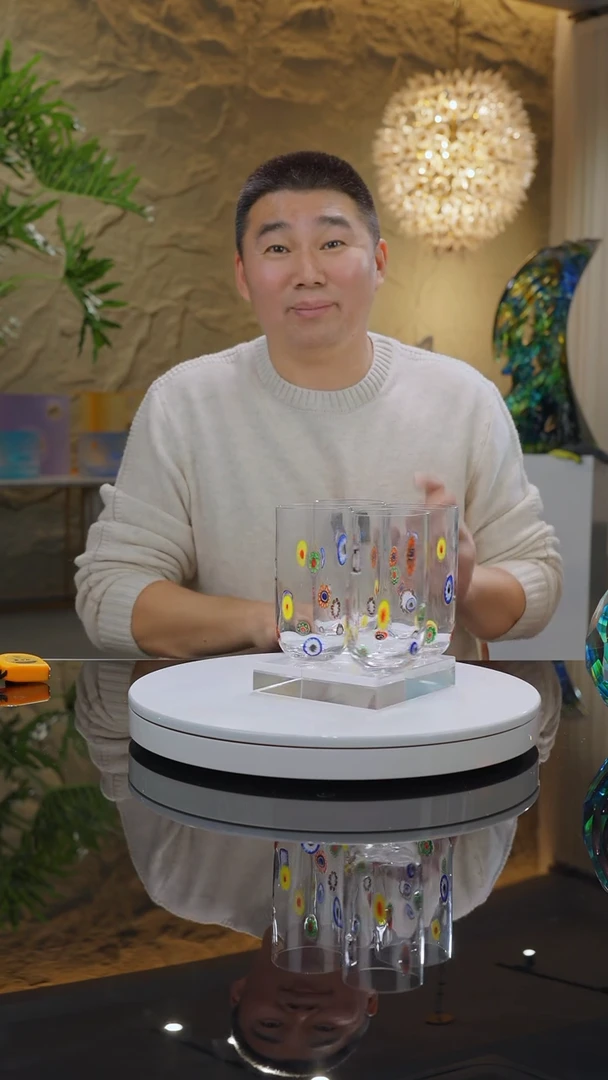 【闪购商品】琉璃手工艺品福利水杯四只