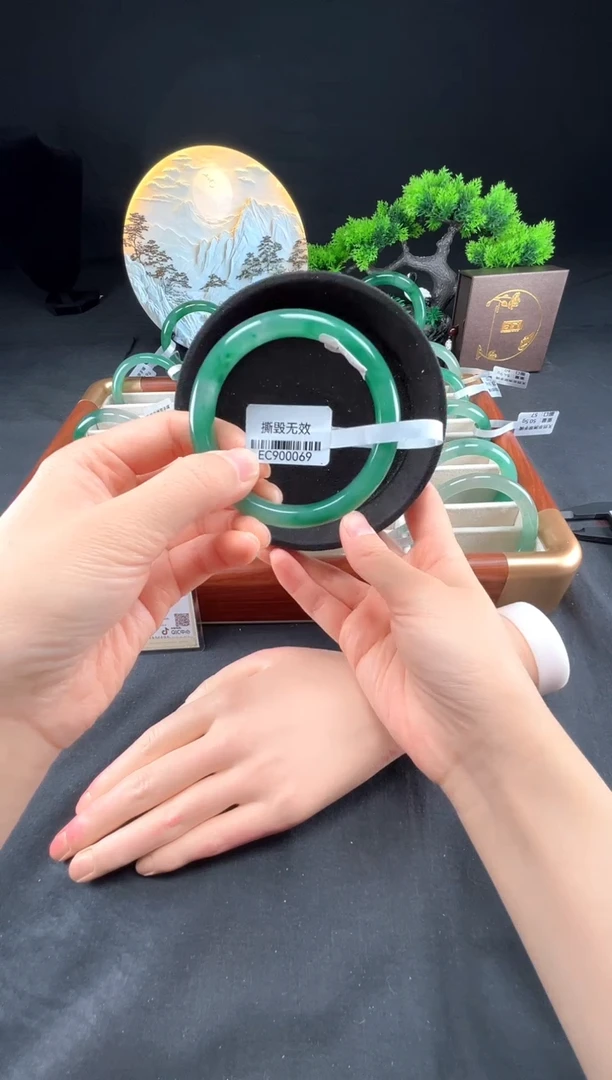 未镶嵌手镯石英质玉（非洲翠）真品上等纯天然非洲翠玉手镯石英质玉