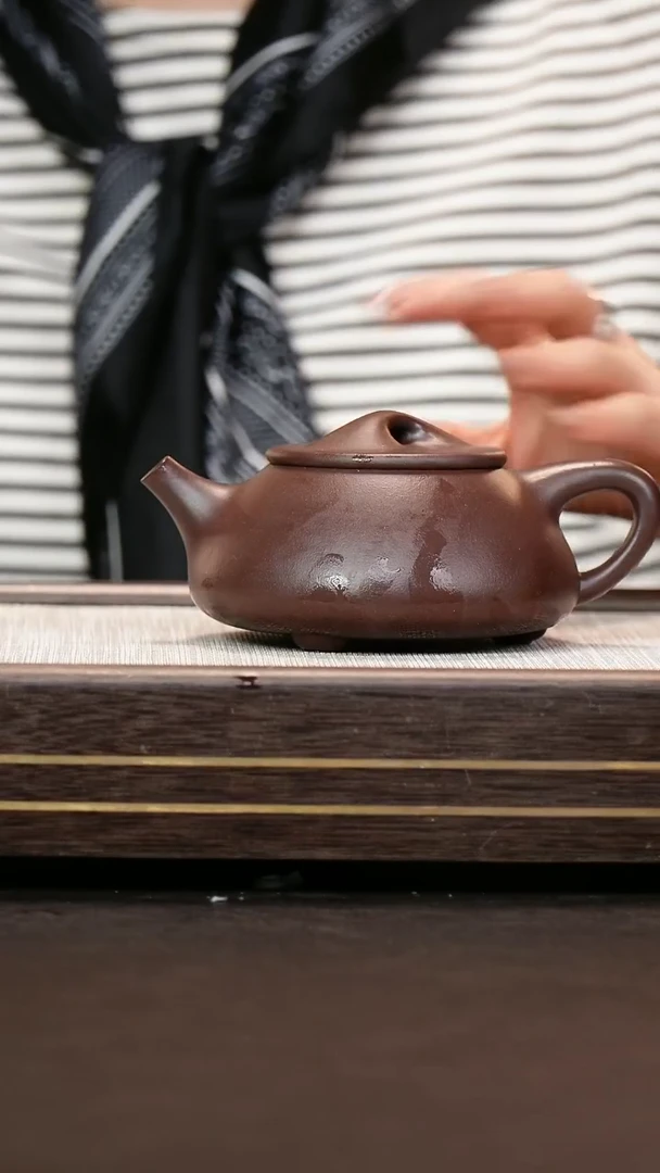 茶壶紫砂深井紫泥   石瓢   赵