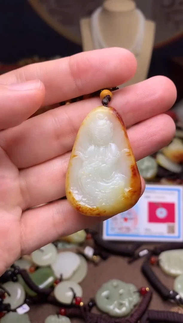 颈饰未镶嵌和田玉新疆料青海料清水和田玉吊坠