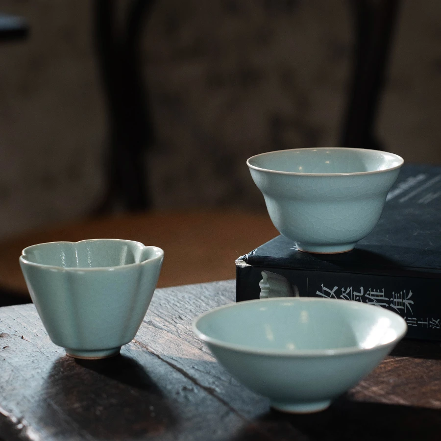 三平二满x飲古视青丨三大名杯套组（葫芦杯+斗笠杯+梅花杯）