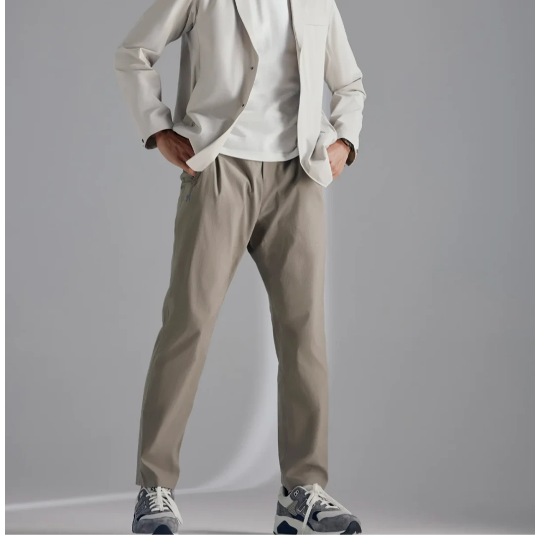 高端V系神裤 立体裁片拼接打造！速干松紧腰男士春夏软壳裤 23170