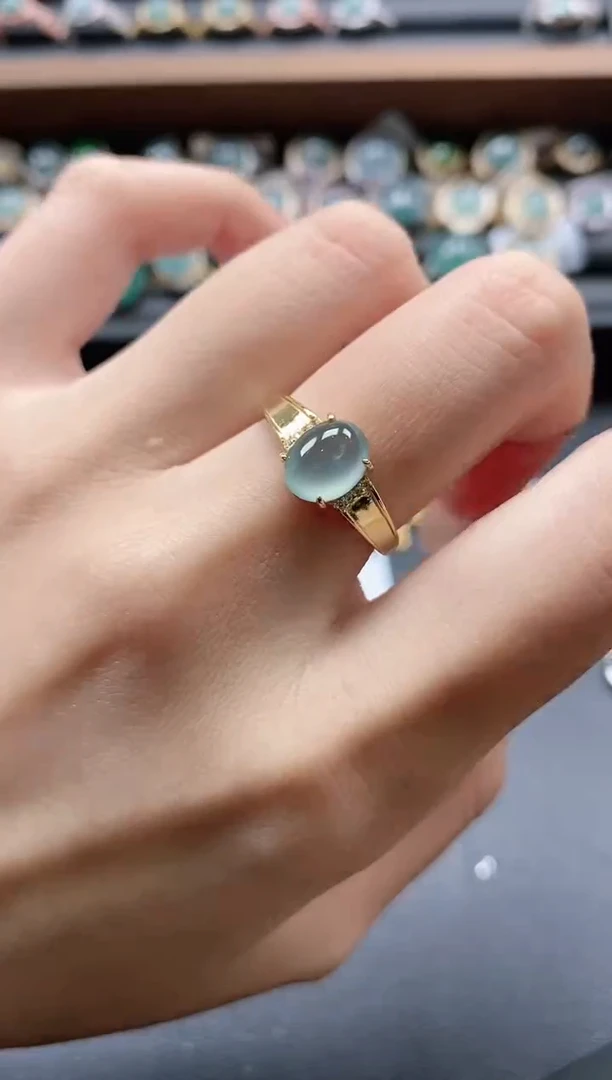 【闪购商品】翡翠戒指银S925镶嵌51151