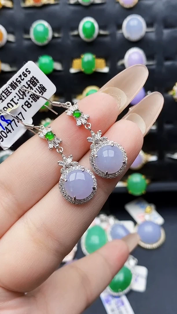 银S925镶嵌戒指翡翠2095