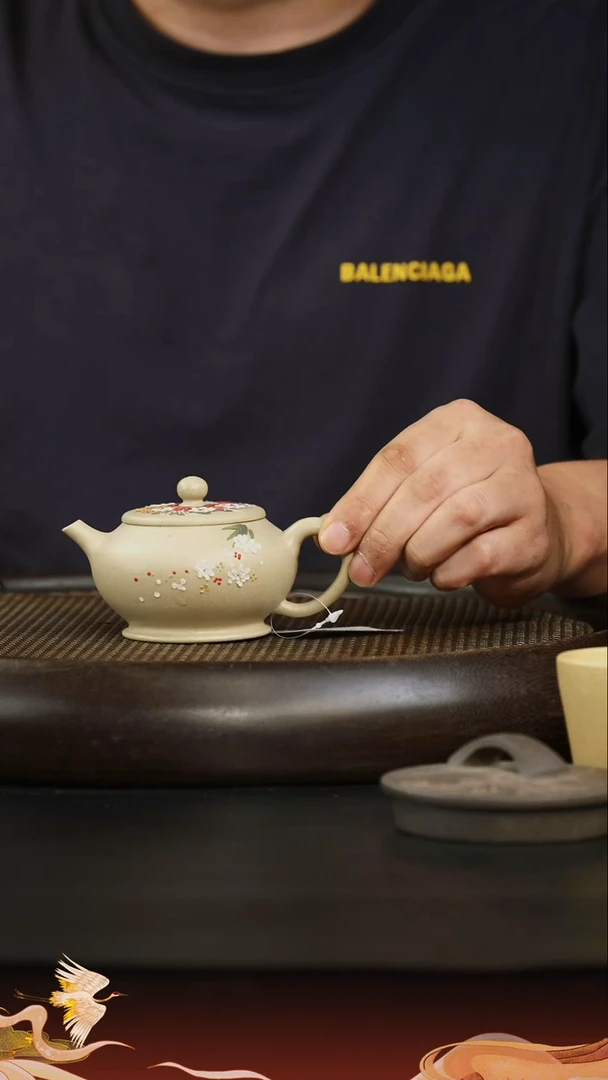 茶杯紫砂紫砂壶2 本绿