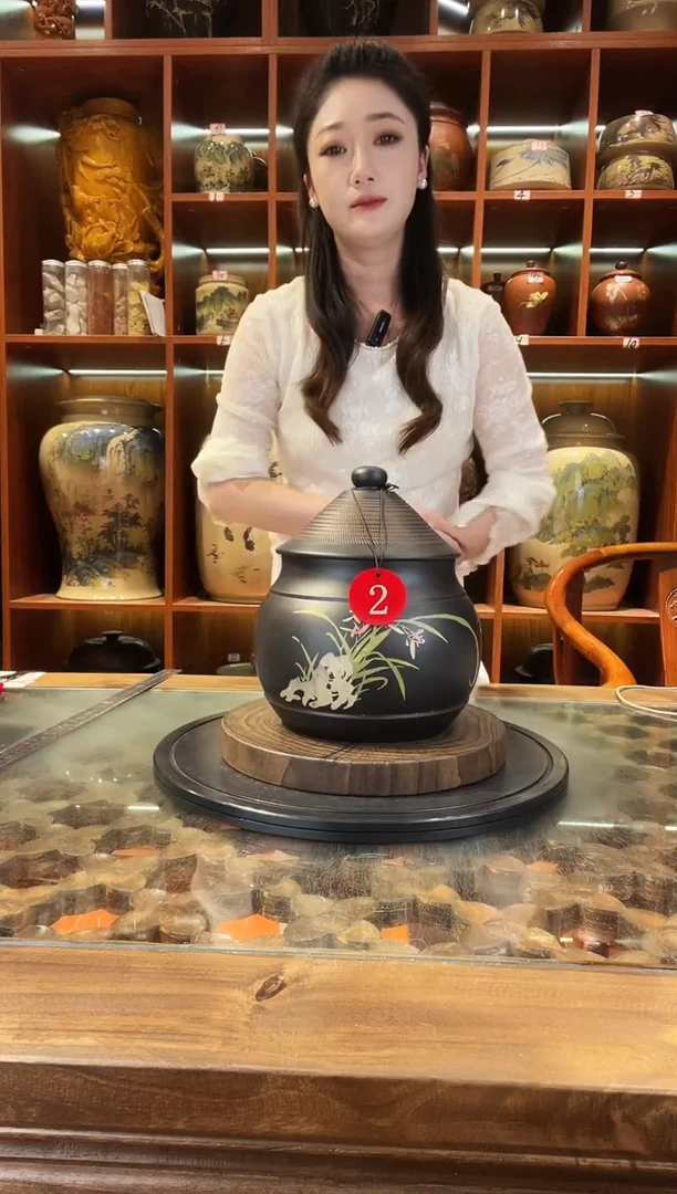 罐云南建水紫陶茶罐@2