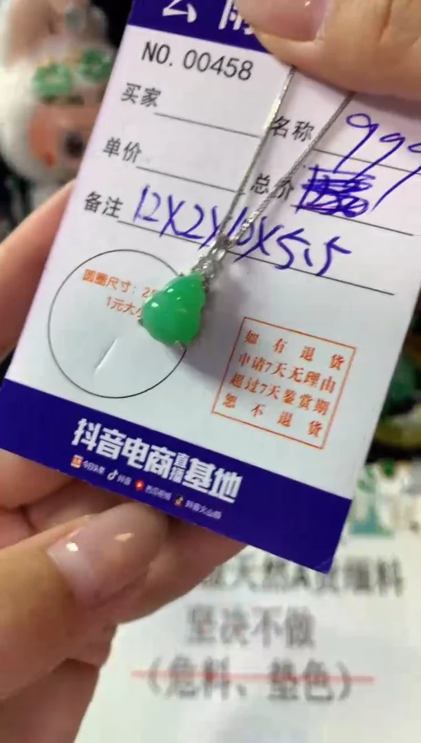 翡翠银S925镶嵌颈饰翡翠