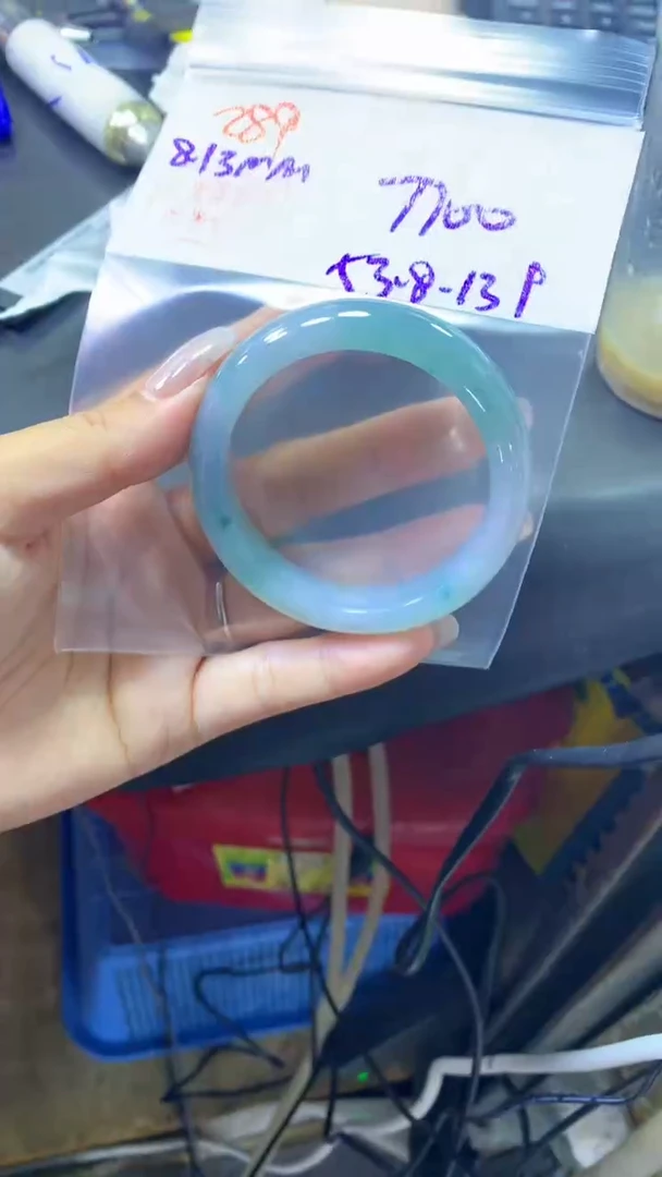 定制翡翠未镶嵌289手镯53.8+7700元+拍一发一