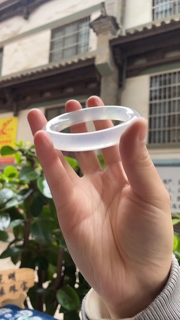 未镶嵌手镯（圆镯）翡翠58圆条