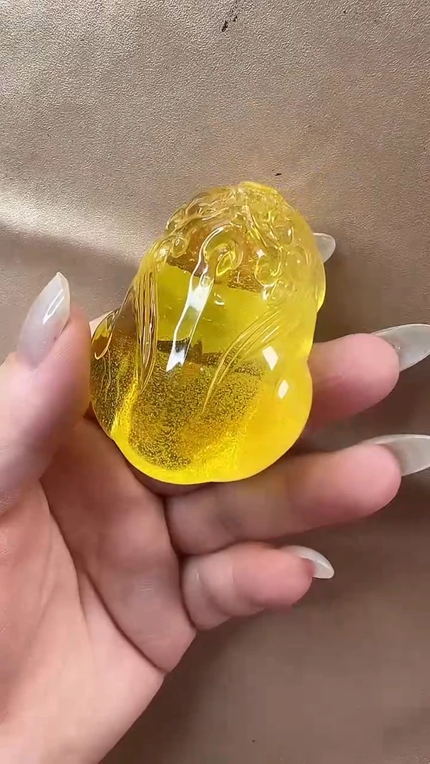 琥珀颈饰未镶嵌吊坠