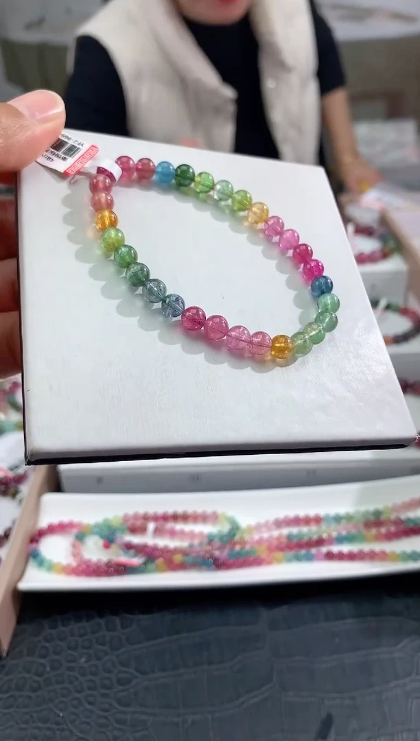 【闪购商品】碧玺手串未镶嵌多样性发一条