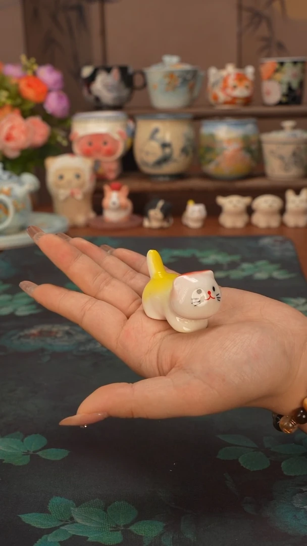 【落单】猫猫小摆件