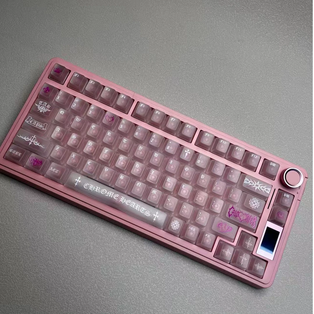 《澜轴》雾透克罗心个性键帽