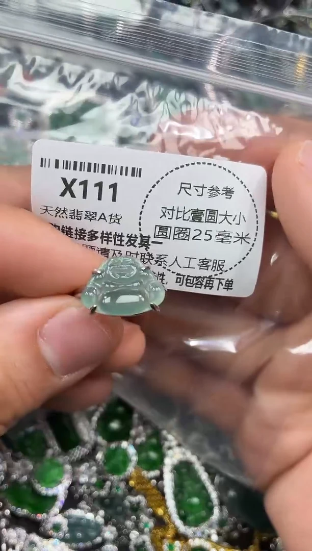 颈饰未镶嵌翡翠X111戒指