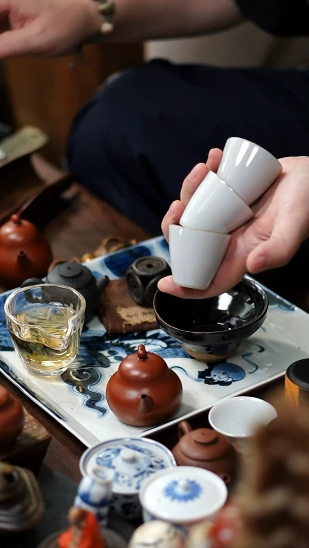 3个茶杯功夫茶道具