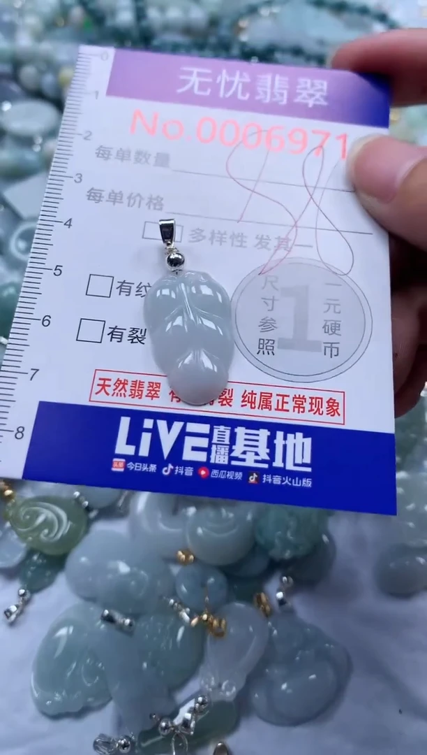 翡翠未镶嵌吊坠(不含链)6971