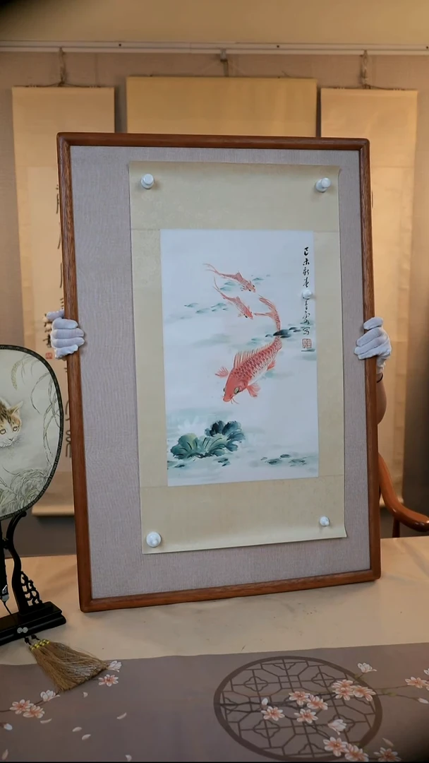 清霞老师手绘的锦鲤