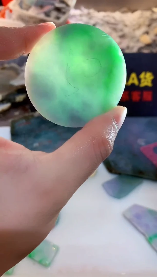 裸石翡翠0朗0翡翠珠宝132