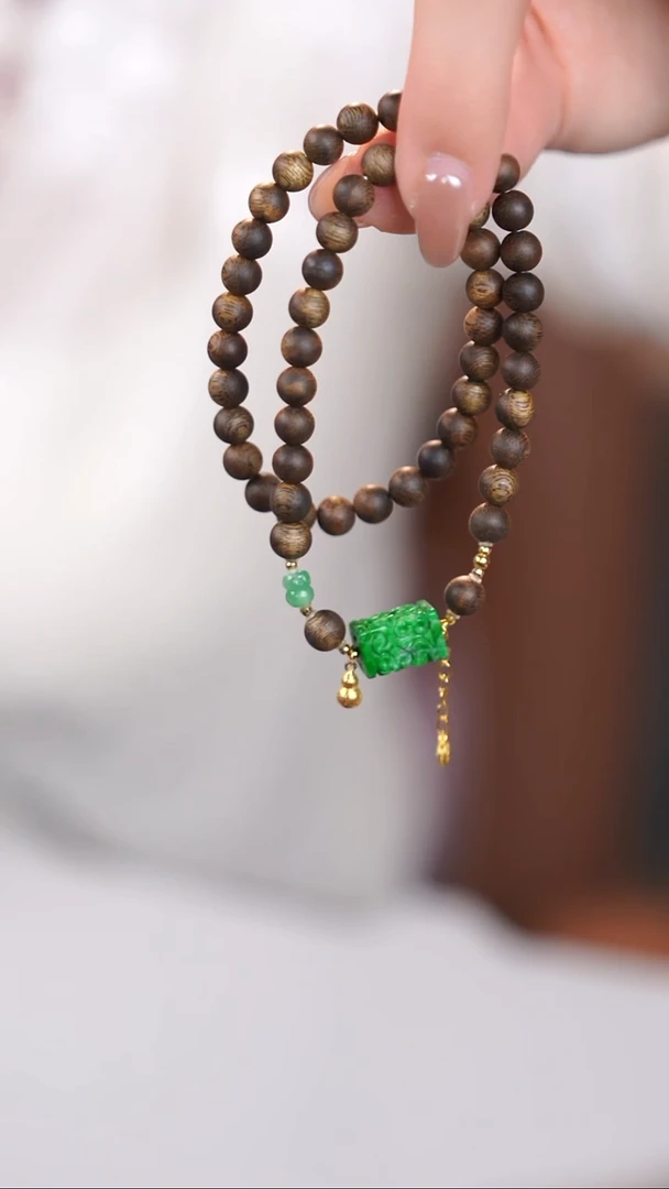 18K金镶嵌手链翡翠@