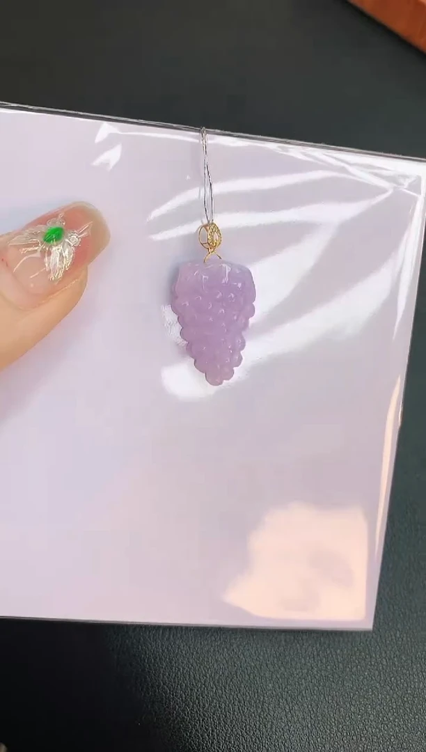 【闪购商品】翡翠颈饰18K金镶嵌赠礼盒证书 珍珍