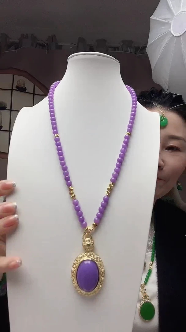 【闪购商品】翡翠颈饰14K金镶嵌095号