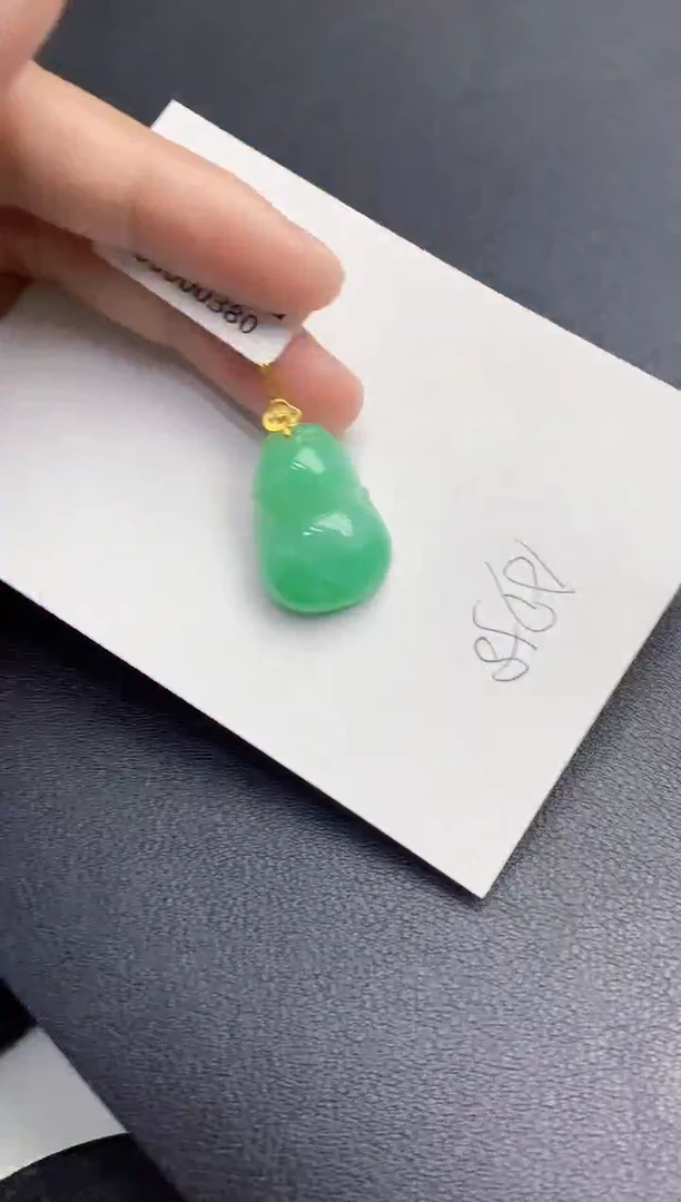 【闪购商品】翡翠颈饰18K金镶嵌000000000