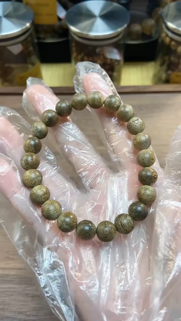 沉香手串卓CL676-2惠安卡9mm5g+天然野多样性发一