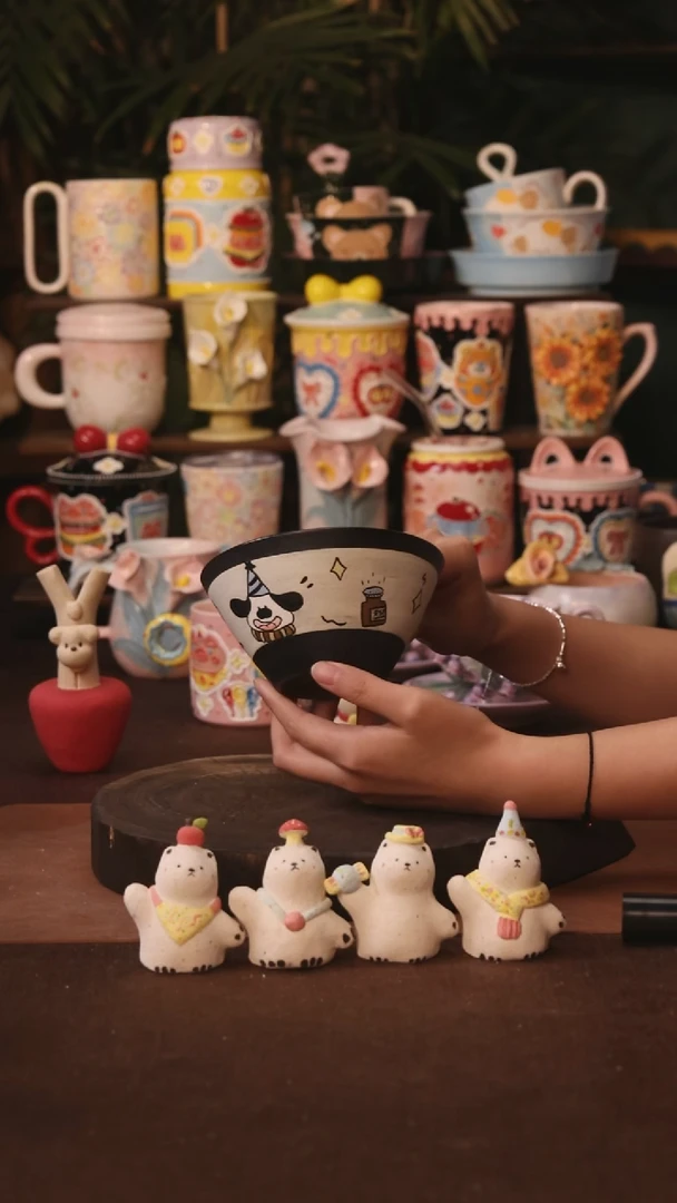 杯子景德镇原创手作陶瓷
