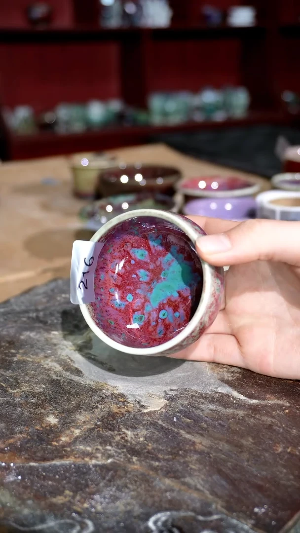 摆件精品窑变钧瓷茶器