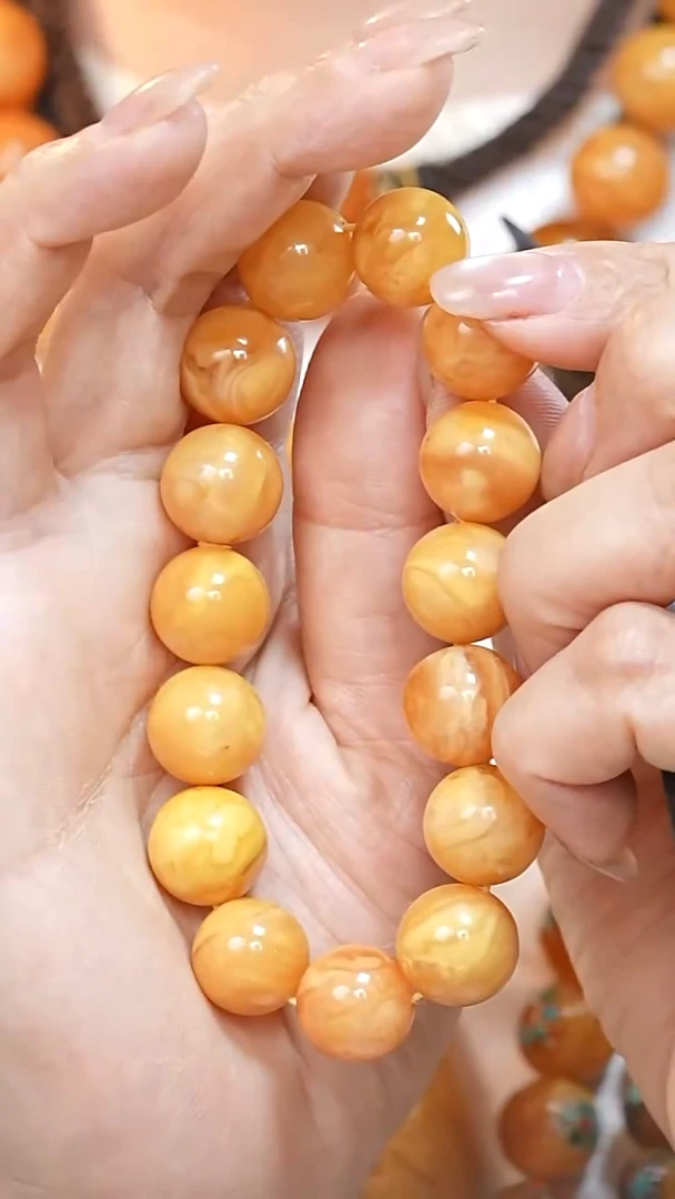 蜜蜡颈饰未镶嵌5113天然蜜蜡珠宝奇石云端妖孽石膏蜡全部保真