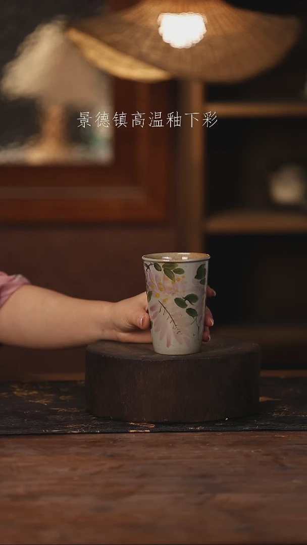 陶瓷景德镇高温釉下手绘陶瓷