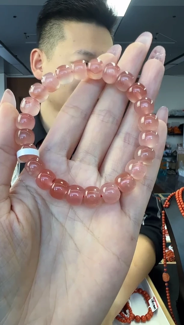 未镶嵌手链南红玛瑙A29高冰飘花南红手串9mm+