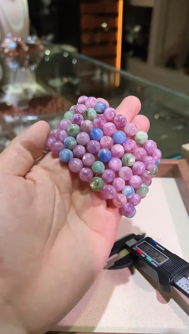 手串锂辉石未镶嵌10mm+祖母晶（多样性发一）